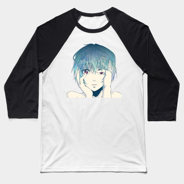 Rei Ayanami Baseball T-Shirt by orboffails